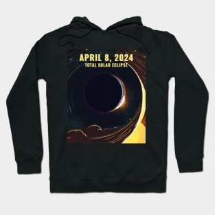 April 8, 2024 Total Solar Eclipse Totality USA Hoodie